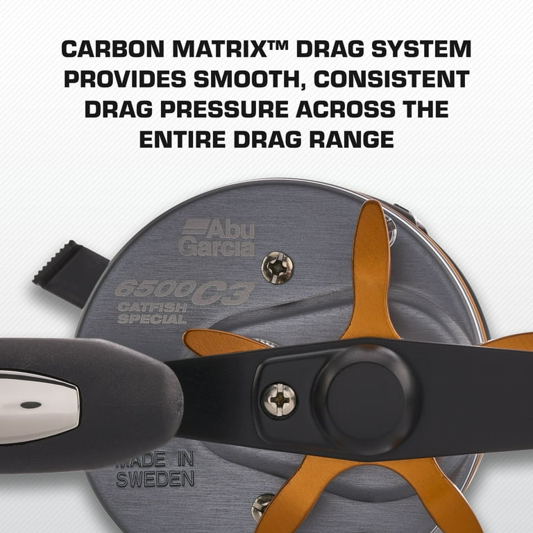 Abu Garcia C3 Catfish Special Round Reel, 6500 Size Fishing Reel