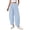 Plaid Light Blue White, variant on Plaid Barrel Pants Women Summer Casual Loose Wide Leg Lounge Gingham Trousers Spring Fashion Beach Bottoms