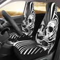 thumbnail image 2 of Vsdgher Psychedelic Skull Illusion Art Automotive Seat Covers for Cars Trucks and SUVs – Car Seat Covers for Truck Seat Protectors Set of 2, 2 of 7