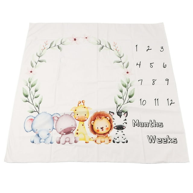 Manta de hitos mensuales para bebé, diseño innovador de guirnalda, tela decorativa para fondo de fotos de recién nacidos, para accesorios de fotografía.