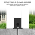 thumbnail image 4 of Kozyard Ground Mounting Kit for 4-Panel Privacy Screens – Perfect for Securing to Concrete – Helps Hide Clutter and Keep Your Outdoor Space Neat – Fits Both White & Black Panels, 4 of 5