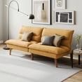 thumbnail image 6 of Linsy Home 71" W Corduroy Convertible Futon Sofa Bed, Yellow, 6 of 10