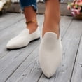 thumbnail image 6 of Miluxas Women's Mesh Flats Shoes Pointed-Toe Dress Shoes for Women Flats Comfortable Flats Beige 8.5(41), 6 of 9