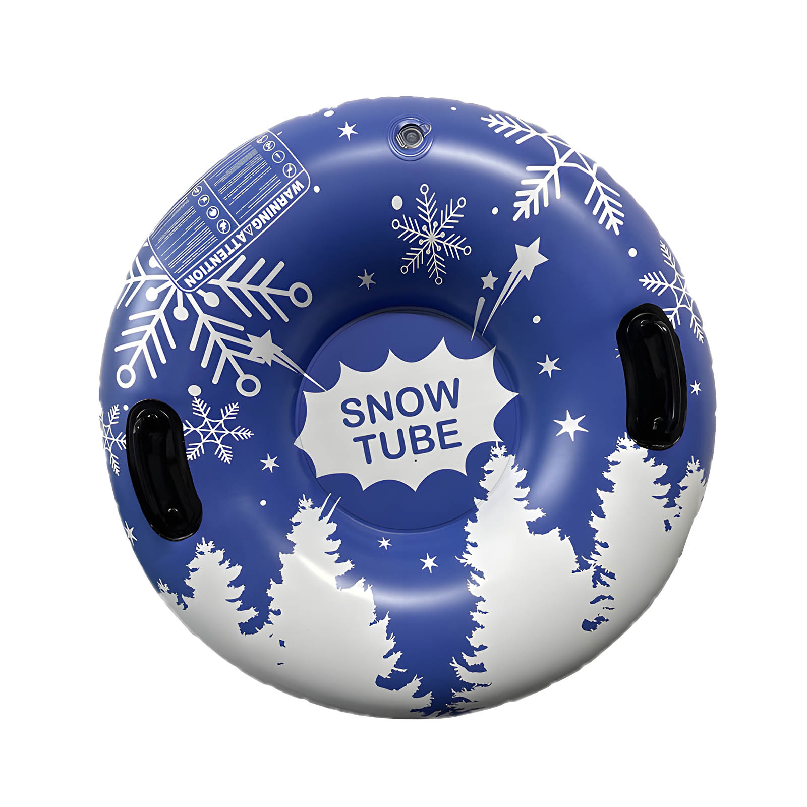 Thickened Snow Sled Inflatable Tube Sled with Handles Winter Snow Sledding Toy for Boys Girls Family Activities