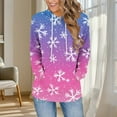 thumbnail image 3 of Makaor Cute Womens Hoodies Pullover Christmas Sweatshirt with Pockets Long Sleeve Pullover Drawstring Tops, 3 of 6