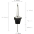 thumbnail image 2 of 2 Pcs Oil Spout Liquor Pourers Bottle Spout Speed Pourer Olive Oil and Vinegar Stopper Spout for About 3/4" Bottle Mouth, with Flip Top, 2 of 5