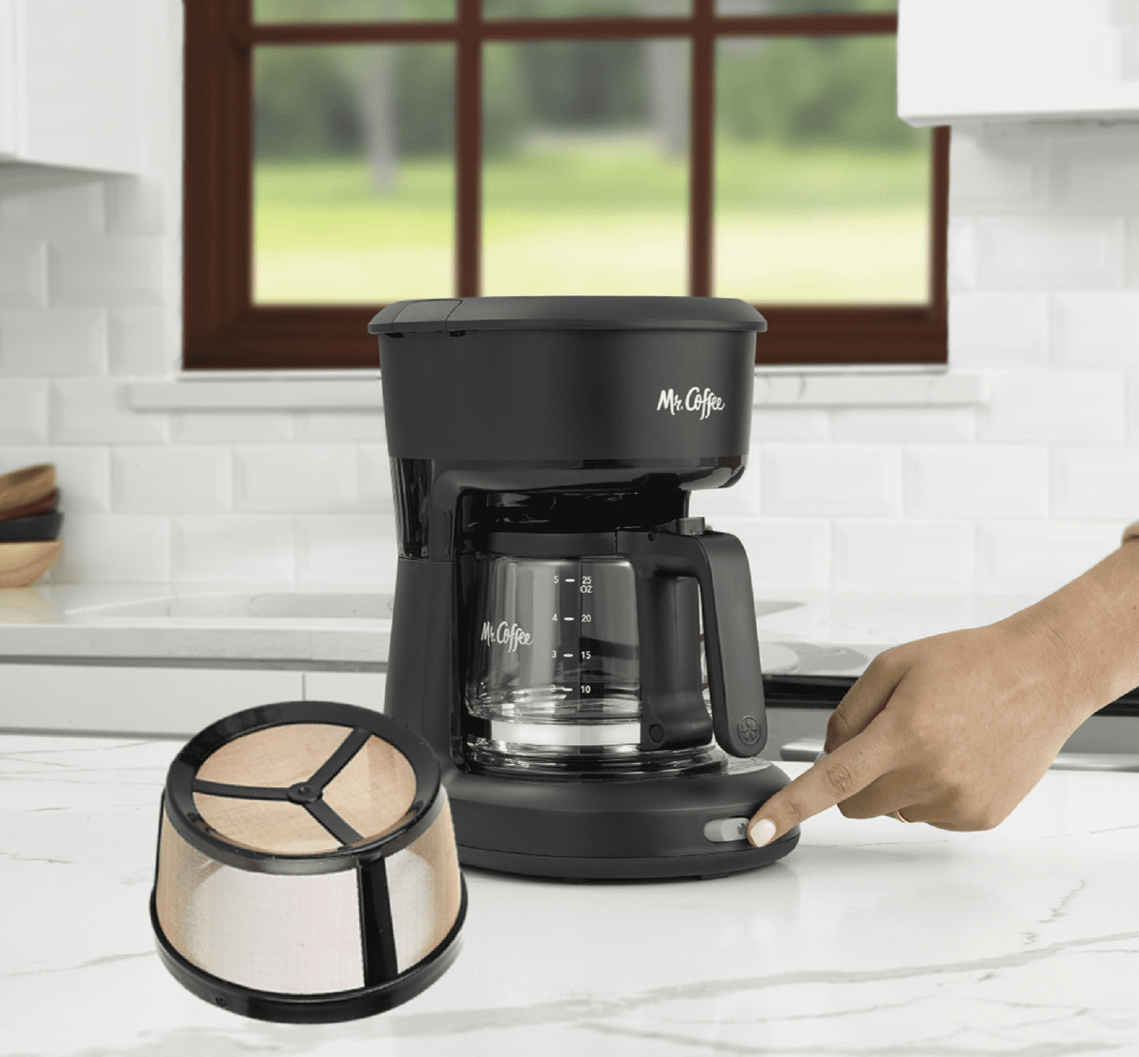 Reusable 45 Cup Basket Coffee Filter  Universal Fit for Mr. Coffee,  Cuisinart, Black & Decker & Hamilton Beach Coffee Makers  Stainless Steel  Mesh, ...