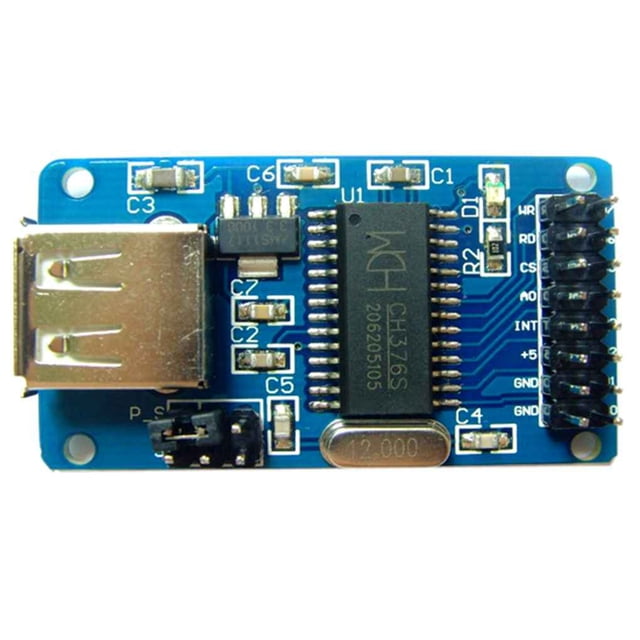 Conector de módulo USB CH376 Módulo de lectura y escritura de disco U Placa de desarrollo de transferencia de control USB AweSitey MK1291-00