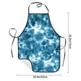 thumbnail image 2 of Sikiie Blue Tie Dye Aprons for Kitchen Cooking Aprons, Chef Apron for Men Women Chef, 2 of 7