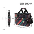 thumbnail image 3 of FORMRS Insulated Cooler Bag 24 Cans Capacity Soft Leakproof Lunch Box with Side Pockets, Orange Abstract Lines, 3 of 7