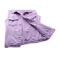thumbnail image 4 of Women Classic Washed Denim Vest Ladies Sleeveless Solid Color Button Down Jean Jacket S-5XL, 4 of 7