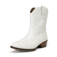 thumbnail image 1 of Bota DREAM PAIRS DWUMAB2511 Blanca con Cierre Tobillera Talla 10, 1 of 8