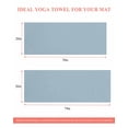 thumbnail image 6 of Sky Blue Yoga Towel for Hot Yoga Non Slip, Modern Pure Winter Sky Blue Yoga Mat Towel Absorbent Yoga Sweat Towels Microfiber Hot Yoga Blanket for Bikram Pilates 26"x70", 6 of 7