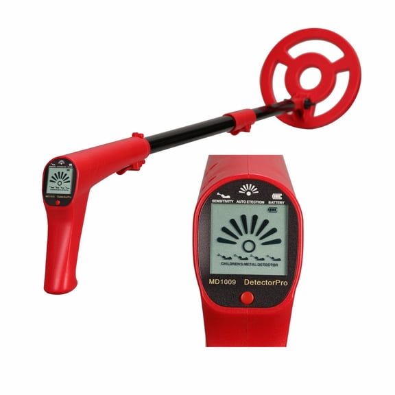 Foldable Metal Detectors for Children LCD Screen Display 6Inch Depth Detection Adjustable Rod Portable Outdoors Adventure Tool