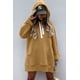 thumbnail image 2 of Vestido Sudadera Oversized PRETTYGARDEN Otoño 2025 Color Caqui Claro Talla M, 2 of 8