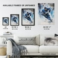 thumbnail image 4 of Ice Hockey Skater Roughing Action Artwork Man Cave Extra Large XL Wall Art Poster Print, 4 of 5