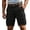 Black, variant on Mens Cargo Shorts Relaxed Fit Bermuda Shorts for Men Breathable Utility Outdoor Casual Daily Shorts