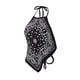 thumbnail image 4 of Camiseta sin mangas para mujer, control de barriga, sin mangas, Sexy Paisley Bandana, Top Halter, camisa con cordones, blusa, camiseta ajustada para mujer, 4 of 4
