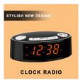 thumbnail image 3 of Radio Reloj Despertador Fm/am Malubero Negro Naranja, 3 of 5