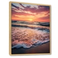 thumbnail image 2 of Designart "Golden Sands Beach Photo XIV" Nautical & Beach Floater Framed Wall Art Living Room, 2 of 7
