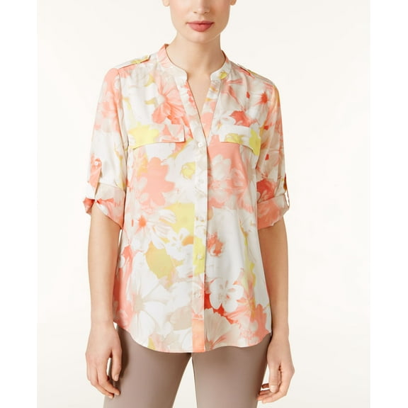 Calvin Klein Printed Utility Shirt Koi S