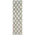 thumbnail image 6 of SAFAVIEH Dallas Jerrie Geometric Shag Area Rug, Ivory/Seafoam, 6' x 6' Round, 6 of 10