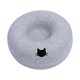 thumbnail image 5 of Cama túnel para gatos, cueva para gatos con forma de donut de fieltro para varios gatos, lavable, con cremallera, extraíble, universal para todas las Azul claro 50cm, 5 of 8
