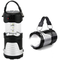thumbnail image 1 of LED Camping Lantern Portable Outdoor Flashlight with Solar Panel, Camping Gear Handheld Flashlights 2-in-1 Camping Lights for Hiking, Camping, Emergencies, Hurricanes, Outages (2 Pack), 1 of 4