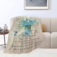 thumbnail image 5 of Bible Verse Religious Throw Blanket Christian Gifts for Women Girls Ultra Soft Cozy Plush Scripture Hummingbird Flannel Fleece Flower Floral Blankets Lightweight Fuzzy Warm Party Blanket 60"x50", 5 of 6
