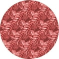 thumbnail image 1 of Ahgly Company Indoor Round Patterned Love Red Area Rugs, 4' Round, 1 of 6