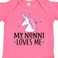 thumbnail image 4 of Inktastic My Nonni Loves Me Girl Unicorn Girls Baby Bodysuit, 4 of 5