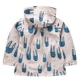 thumbnail image 3 of kamemir Lightweight Hooded Windbreaker for Toddler Girls - Cartoon Print Zip Jacket for Spring/Fall(4-5 Years,4-5 Years), 3 of 3