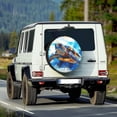 thumbnail image 2 of Yuyamidu Sea Turtle Spare Tire Cover Blue Tire Covers Universal Tyre Covers Waterproof Jeep Trailer RV SUV Camping Travel Trailer Accessories, 2 of 5