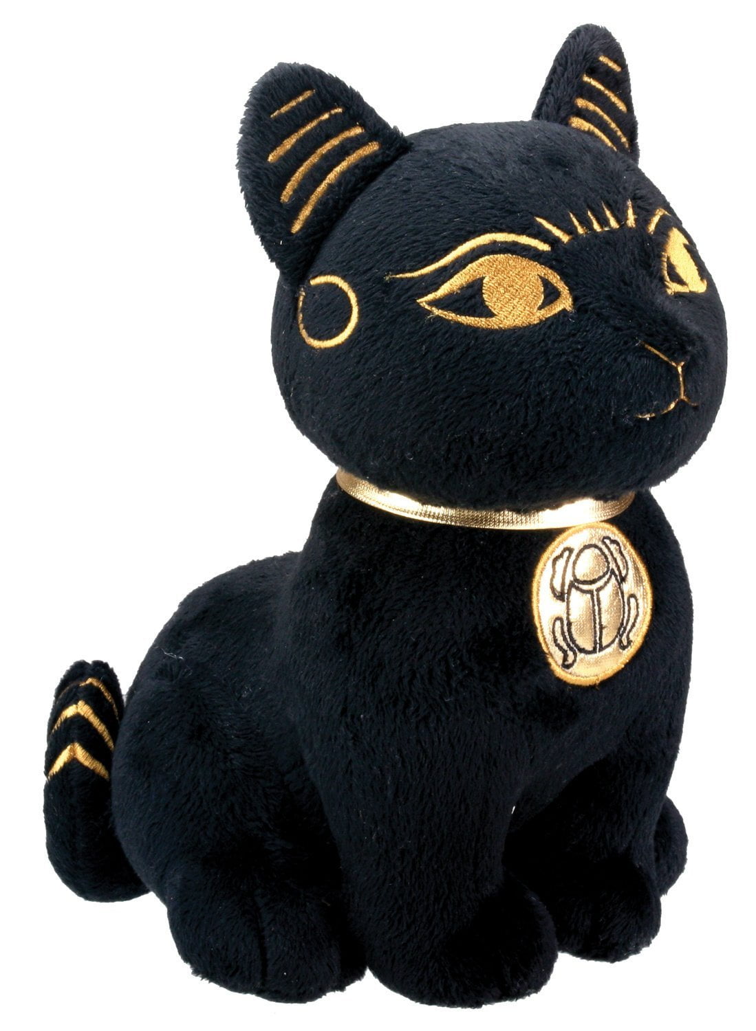 stuffed black kitten