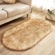 thumbnail image 1 of Granjero Gordo Alfombrilla de baño antideslizante de felpa mullida, accesorio de decoración para baño, 15 x 23 pulgadas (blanco y amarillo), 1 of 5