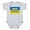 Heather Gray, variant on CafePress - Pray For Ukraine Body Suit - Cute Infant Bodysuit Baby Romper - Size Newborn - 24 Months