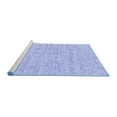 thumbnail image 2 of Ahgly Company Machine Washable Indoor Rectangle Solid Blue Modern Area Rugs, 3' x 5', 2 of 4