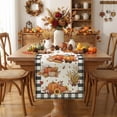 thumbnail image 6 of Yhmxh Maple Leaves Fall Table Runner, Linen Autumn Thanksgiving Decor Table Runner, Seasonal Farmhouse Table Dresser Scarf for Dining Table, Harvest Holiday, Thanksgiving & Farm Rustic Home Decor, 6 of 6