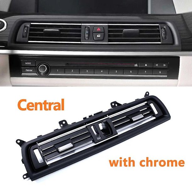 Front Center Left Right Rear Air Conditioner AC Chrome Vent Grille Socket Panel For BMW 5 Series F10 F11 2010-2017~5617
