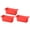 Red, variant on Mosiee 3 Pack Oil Drain Box Inner Tank Grease Drip Tray Grill Collector Drain Box Orange