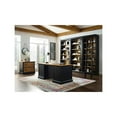 thumbnail image 4 of Martin Furniture Traditional Metal Toulouse Wood Bookcase in Black, 4 of 7