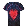 thumbnail image 4 of Girls Valentines Hearts Print Shirts Short Sleeve T Shirt Round Neck Tee Top for Kids Toddler Loose Casual Blouses, 4 of 5