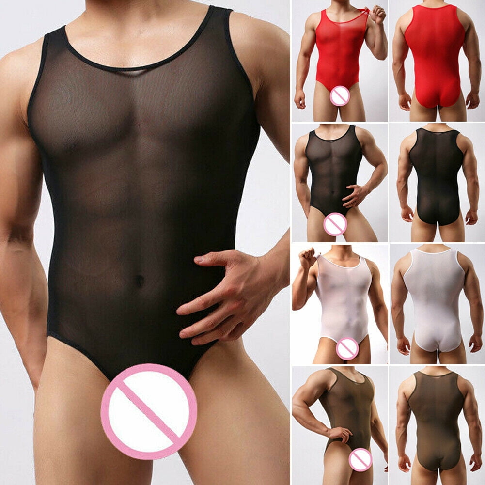 mens mesh jumpsuit