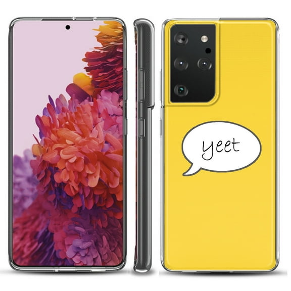 Slim-Fit Lightweight Protective Phone Case compatible with Samsung Galaxy S21 ULTRA 5G, by OneToughShield ® - Yeet