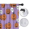 thumbnail image 4 of Blackout Kids Curtains,Purple Halloween Pumpkins with Boo Childrens Insulated Curtains Set Of 2,Bedroom Essentials,Toddler Room Decor 42"x54", 4 of 5