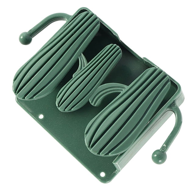 Bewildely Caja de almacenamiento de cactus Mando a distancia sin perforaciones Soporte organizador de carga de teléfono móvil Suministros de Type3 NO3