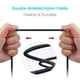 thumbnail image 3 of Nylon Braided Connect to USB-C Charging Cable PD for, 3 of 4