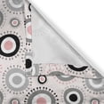 thumbnail image 6 of Ambesonne Geometric Grommet Curtain, Circlular Doodles, 50" x 63", Grey Pale Pink White, 6 of 6