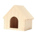 thumbnail image 4 of Casa para hámster, jaula para guarida de hámster, decoración de madera maciza, jaula de juguete de exploración, accesorios para hámster, ratón, jerbo, Estilo A, 4 of 8