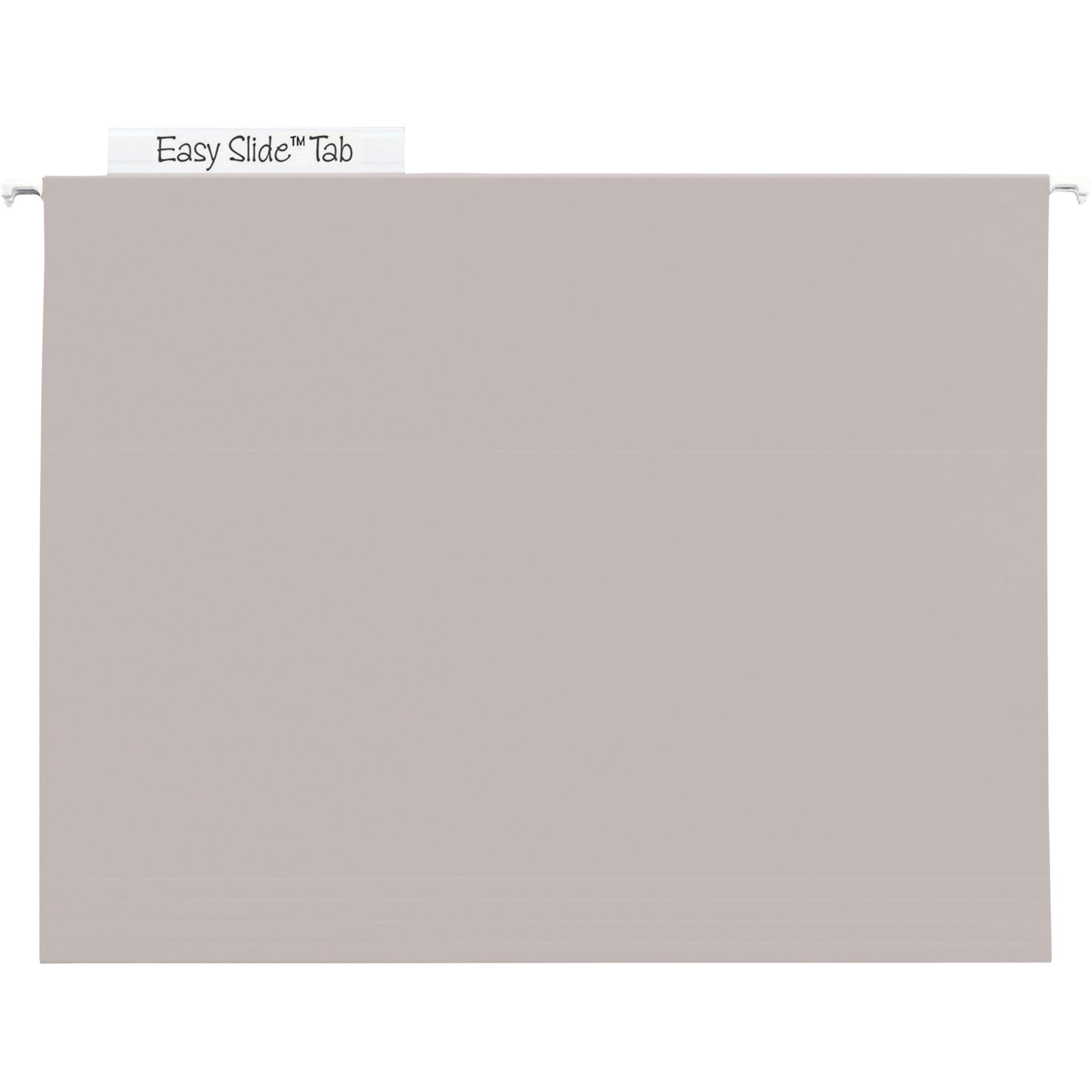 Smead, SMD64240, TUFF Hanging Box Bottom Folders with Easy Slide Tab, 18 / Box, Steel Gray